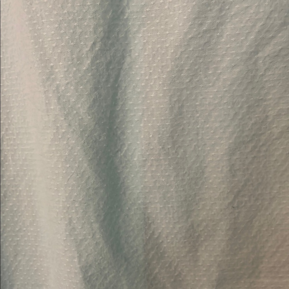 Croft & Barrow  3/4 Sleeve Aqua Textured Shirt - Picture 7 of 7